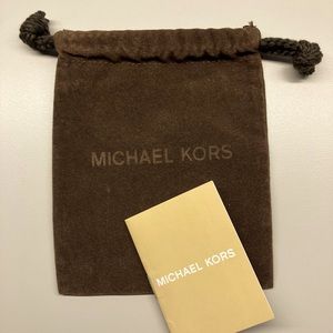 Michael Kors Brown Velvet Jewelry Drawstring Pouches (Lot of 3)